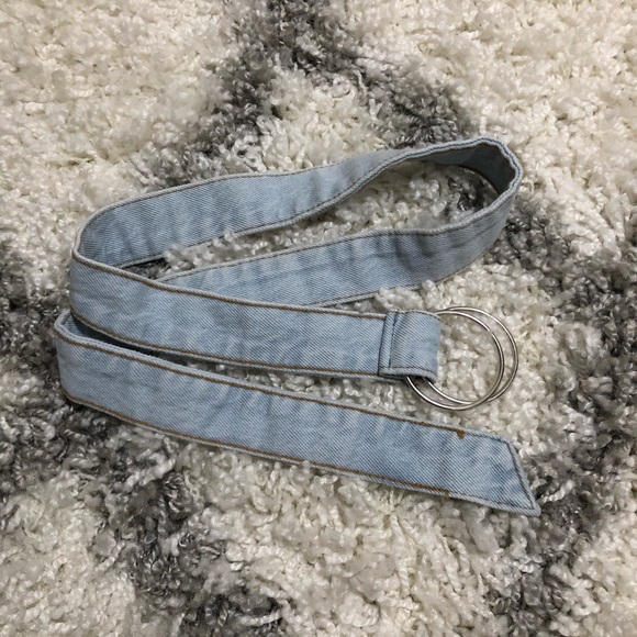 Bershka Ripped Denim Skirt w/ Belt - Picture 4 of 4